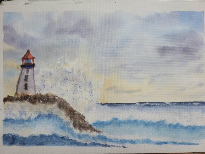 Crashing waves