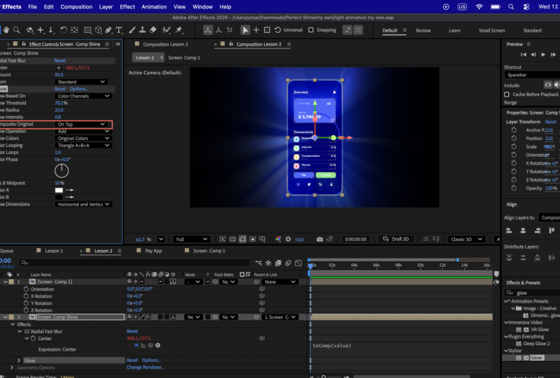 The Perfect Shine Effect in Adobe After Effects