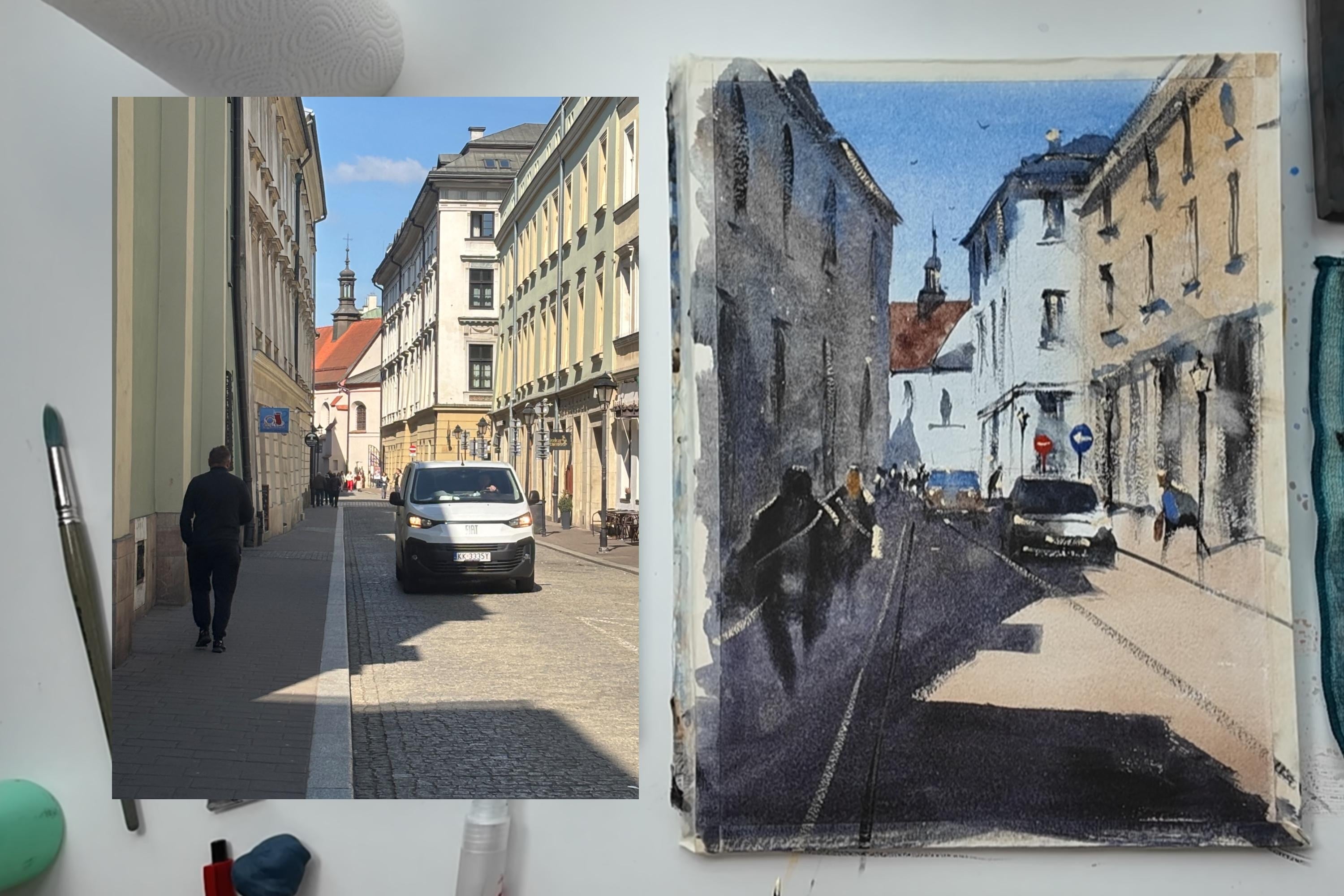 DRAMATIC STREET SCENE - student project