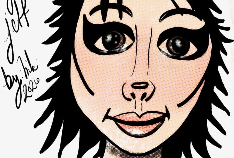 Caricature of Joan Jett