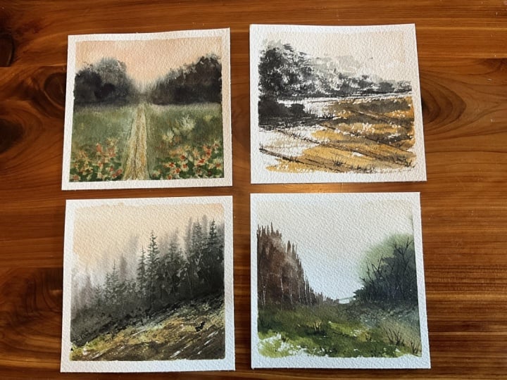 Loose mini landscapes