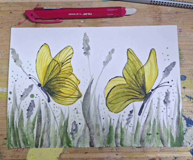 I can't paint a decent butterfly