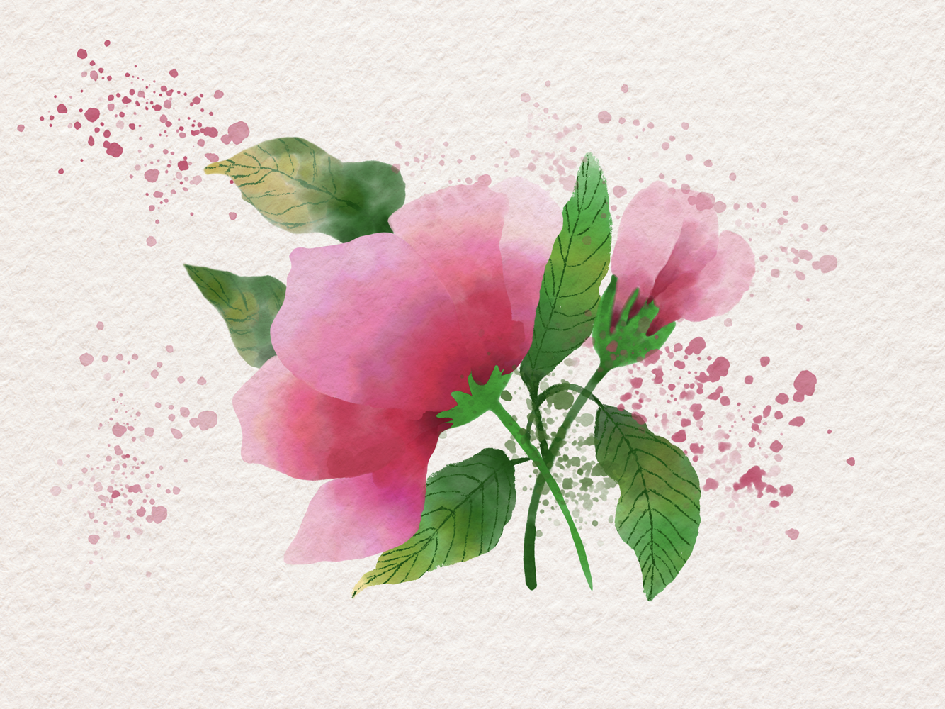 Contain watercolor in 4 ways - student project