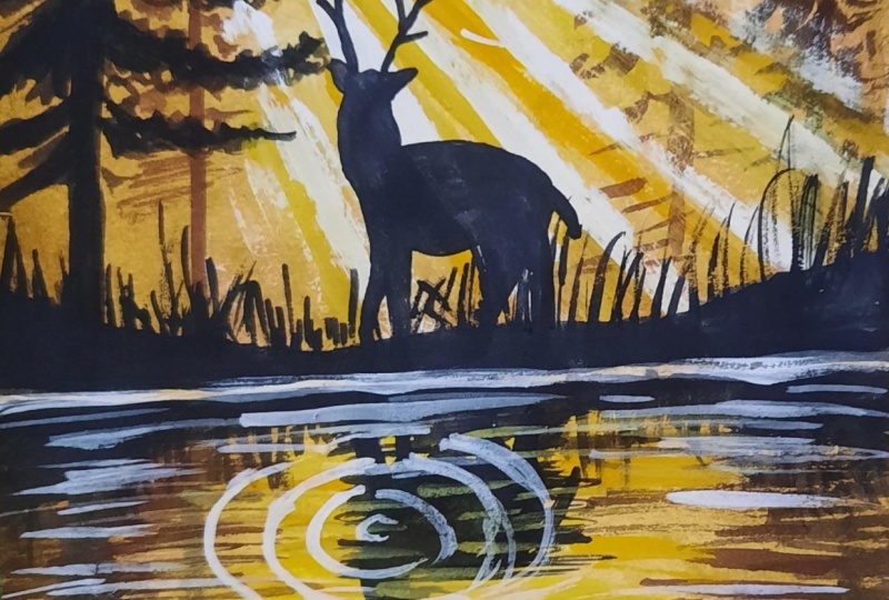 Golden Forest - Deer