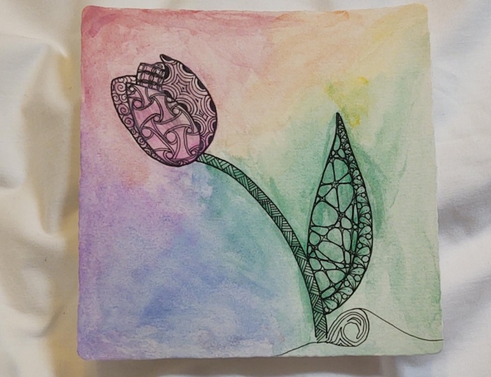 Zentangle Tulip Meditation