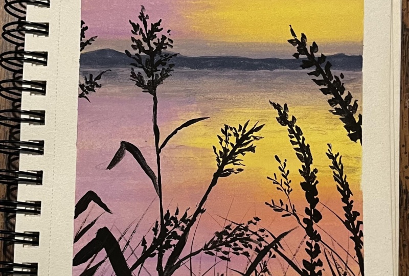 Gouache landscapes