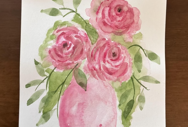 Roses in Vase