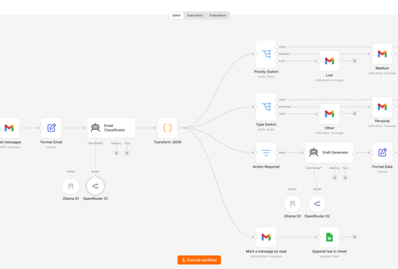 Hepie Email (Email Classificating, Draft Creating, Sheets Updating)