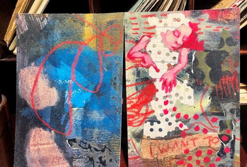 Let's make our own collage papers & turn them into art!