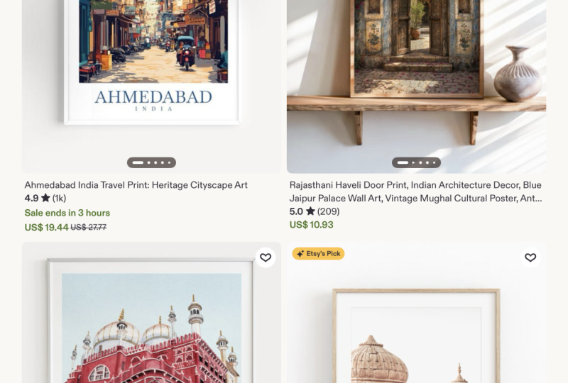 Indian cityscapes nostalgia art prints