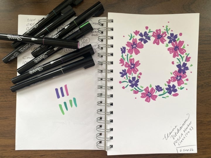 Small Art with Paint Pens