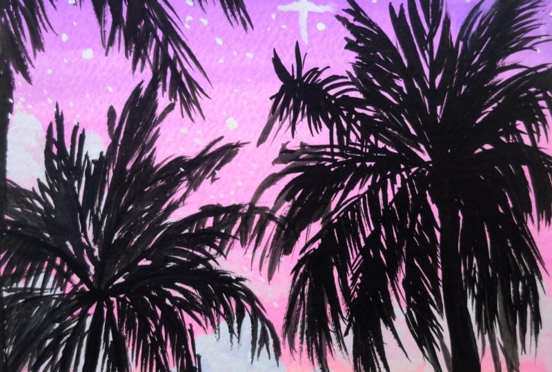 Coconut Tree Silhouette
