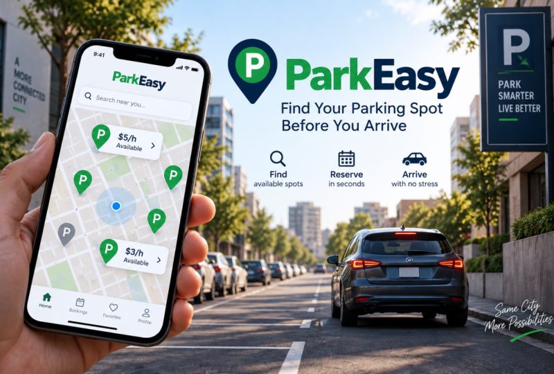 ParkEasy – Find Your Parking Spot Before You Arrive