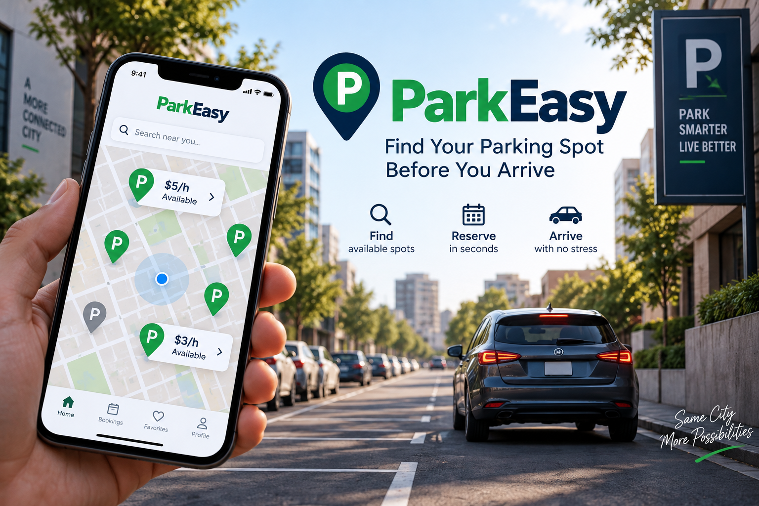 ParkEasy – Find Your Parking Spot Before You Arrive - student project