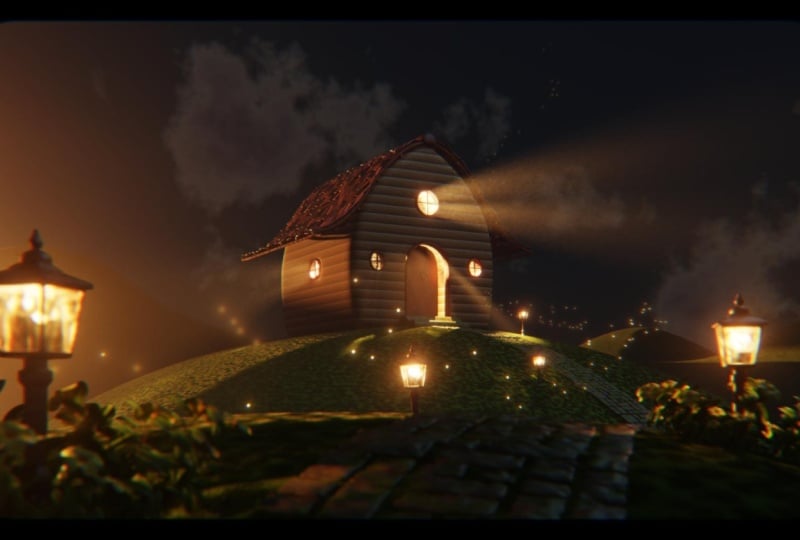 Stylized 3D Scene - Cabin