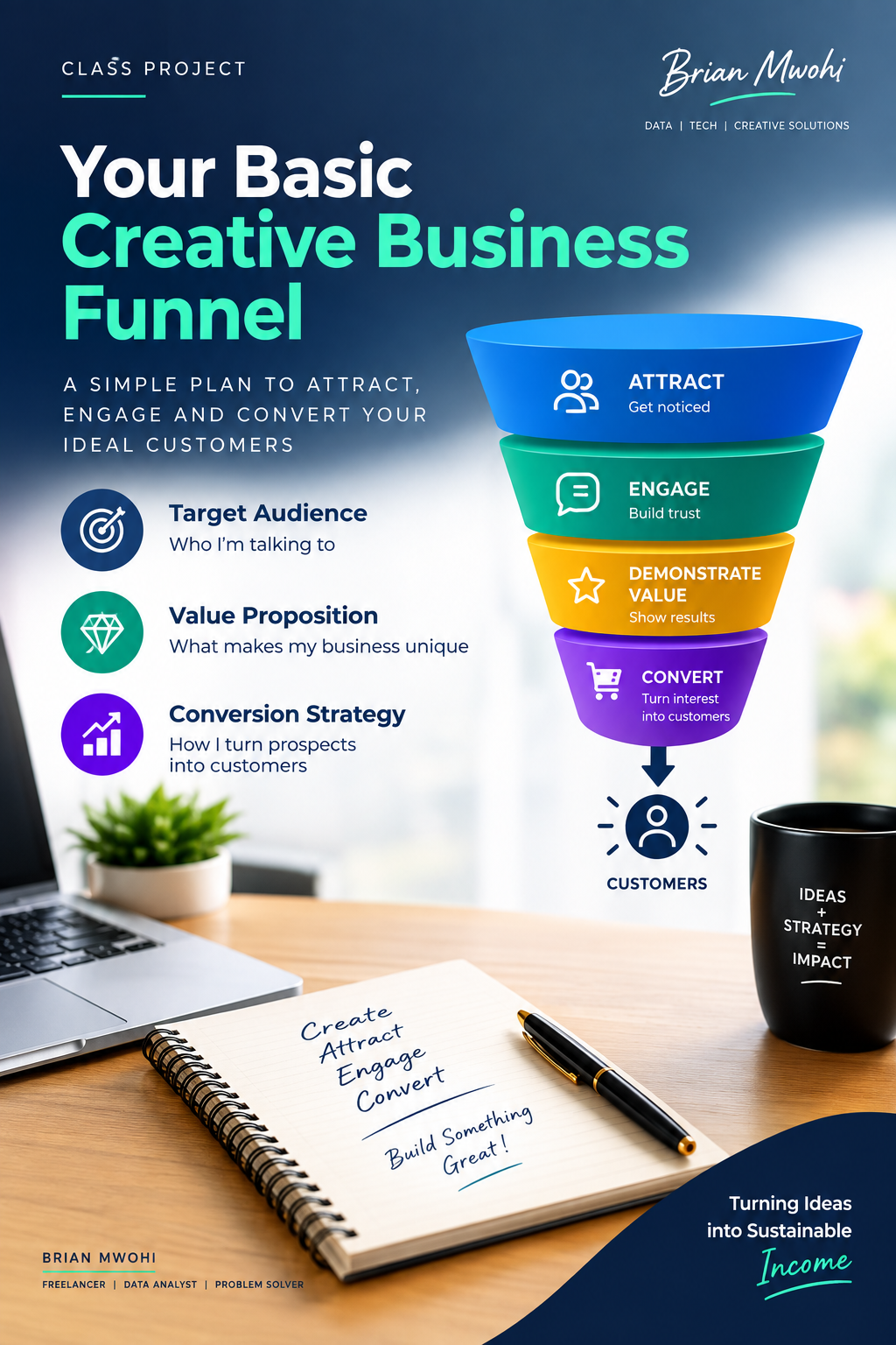 Creative Business Sales Funnel - student project