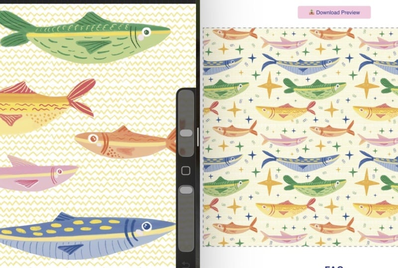 Sardines & Pattern