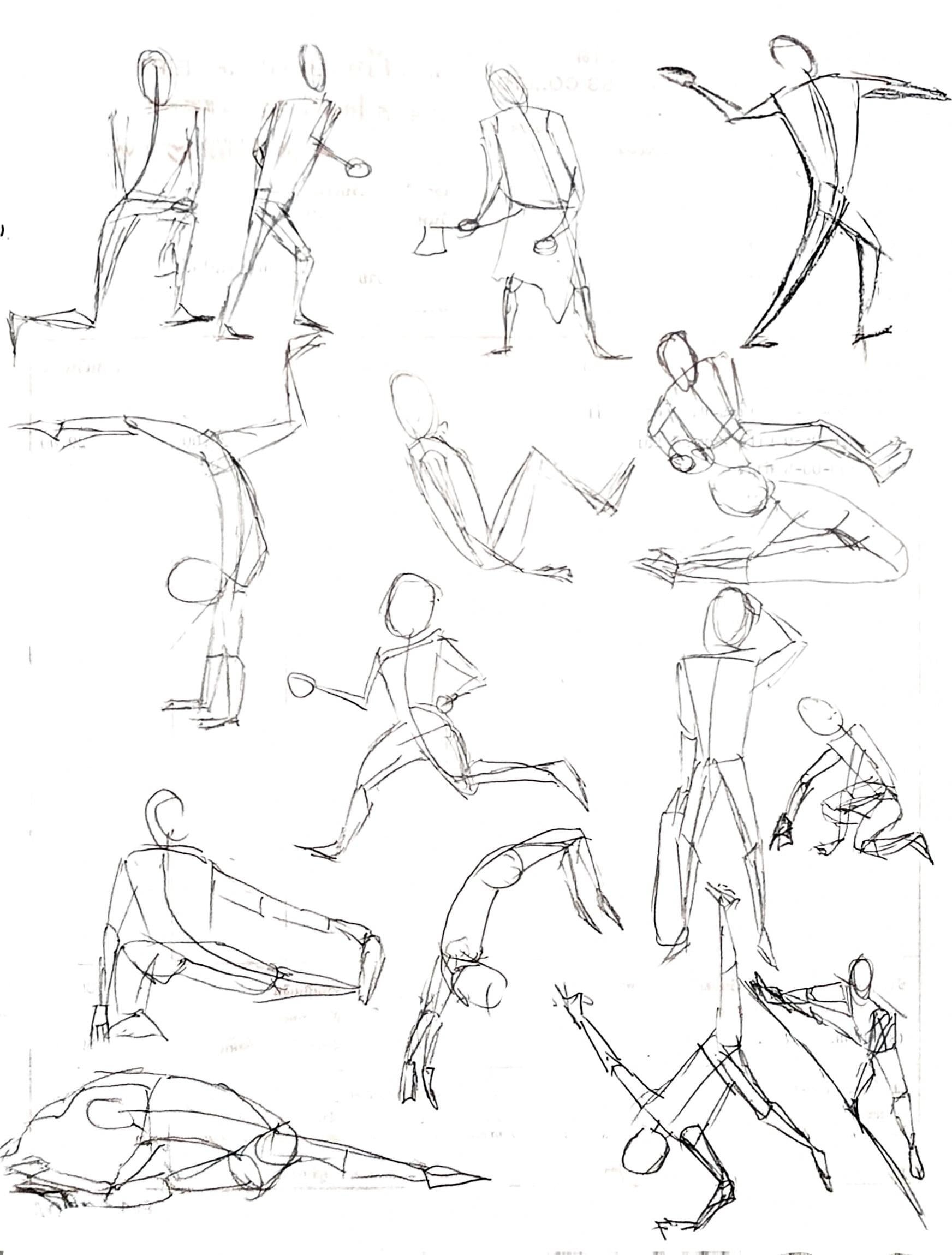 Gesture drawing - student project