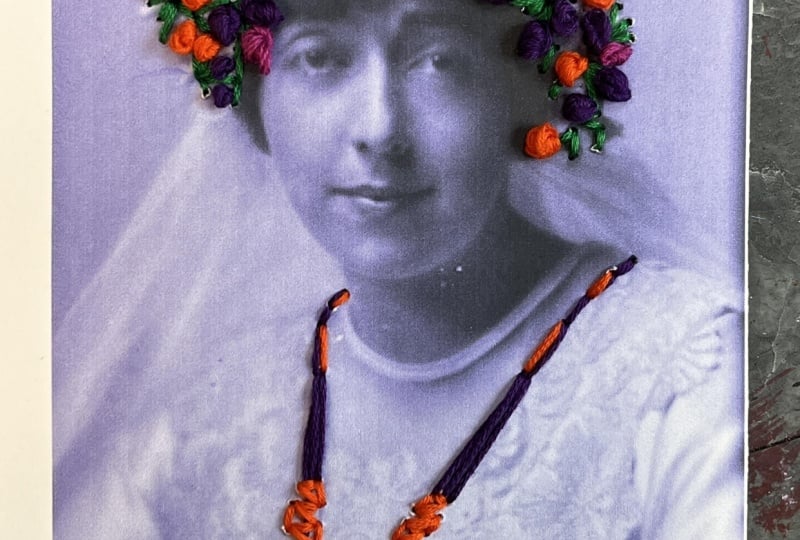 Embroidered Vintage Photos