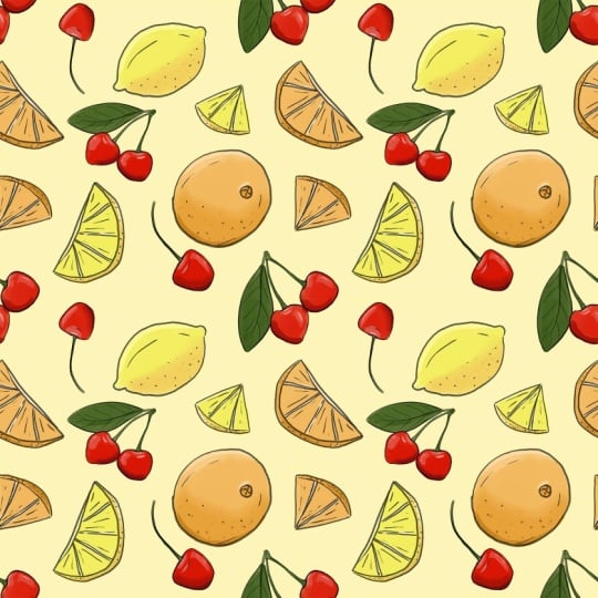 Hand-Drawn Seamless Pattern Made in Photoshop