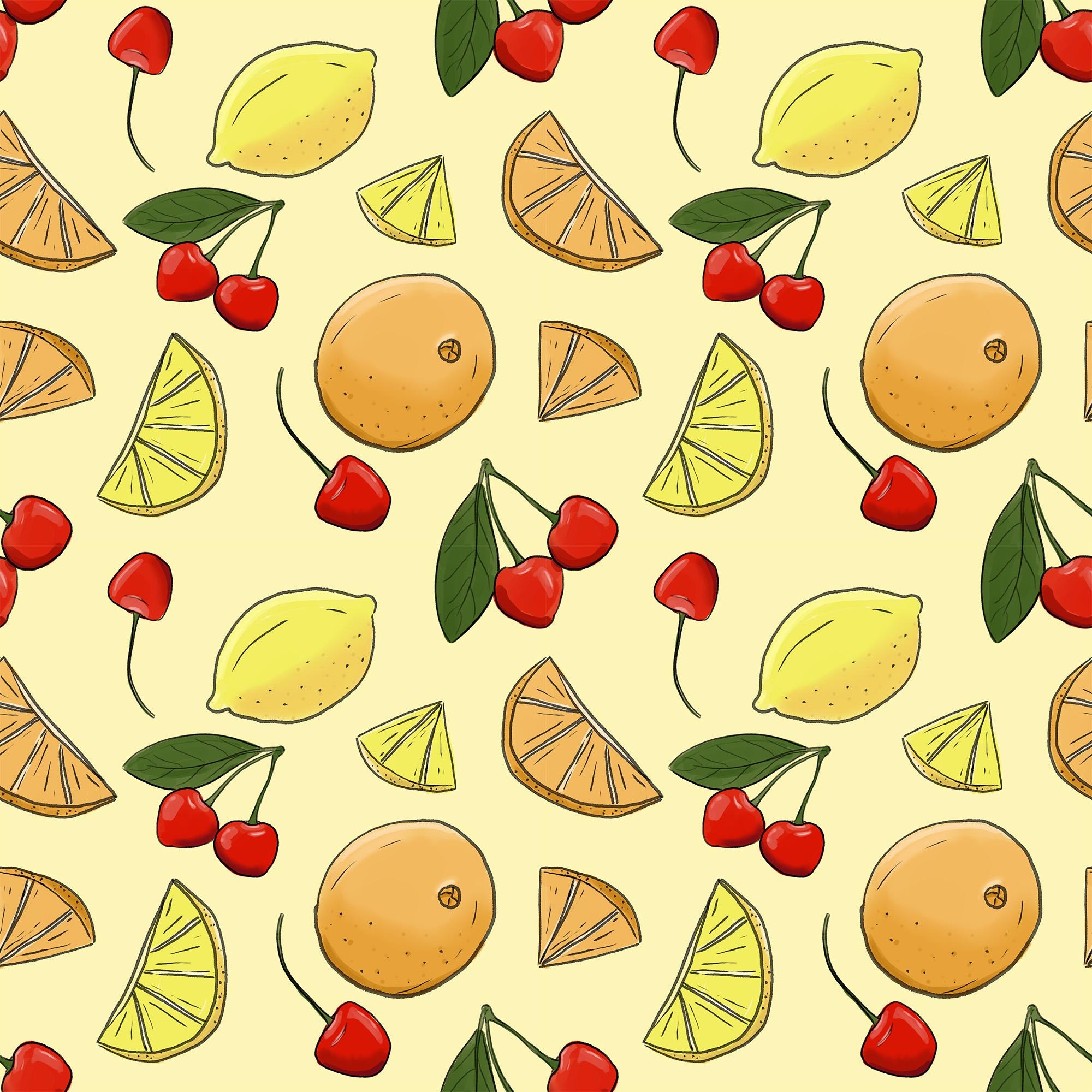 Hand-Drawn Seamless Pattern Made in Photoshop