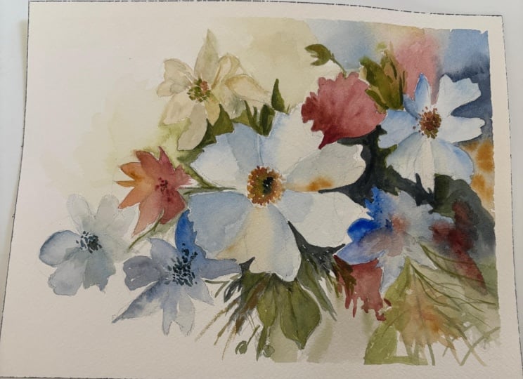 watercolor florals
