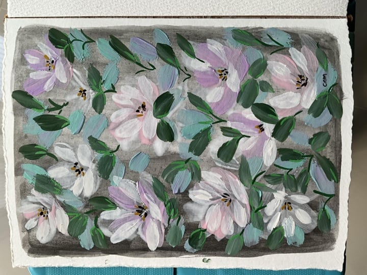 Gouache painting