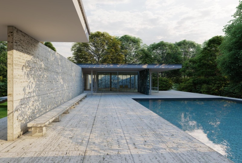 Modern Pavilion visualization - Lumion workflow