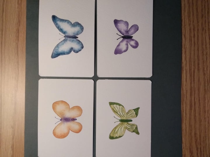 Transparent Watercolor Butterflies