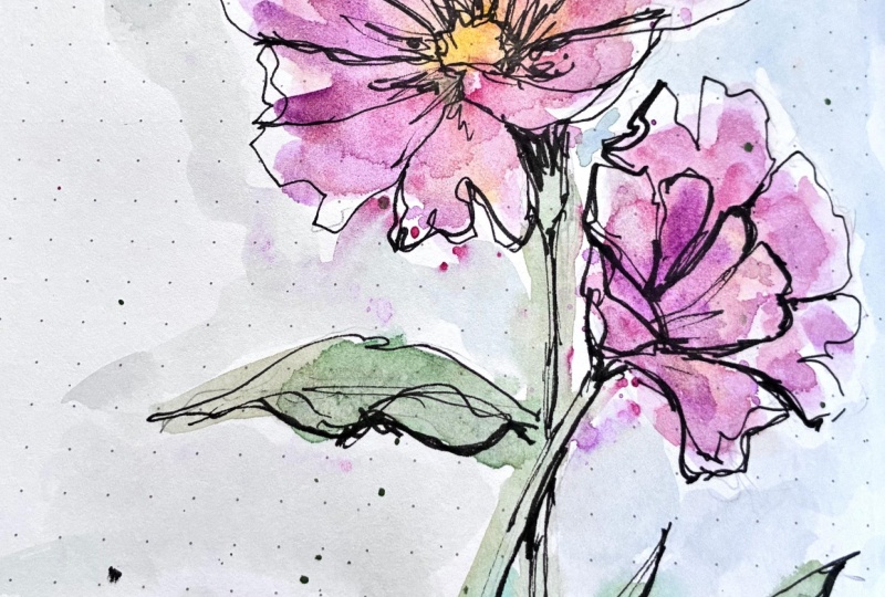 Pen and Watercolor Wash