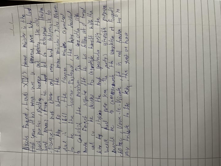 My handwriting before the class