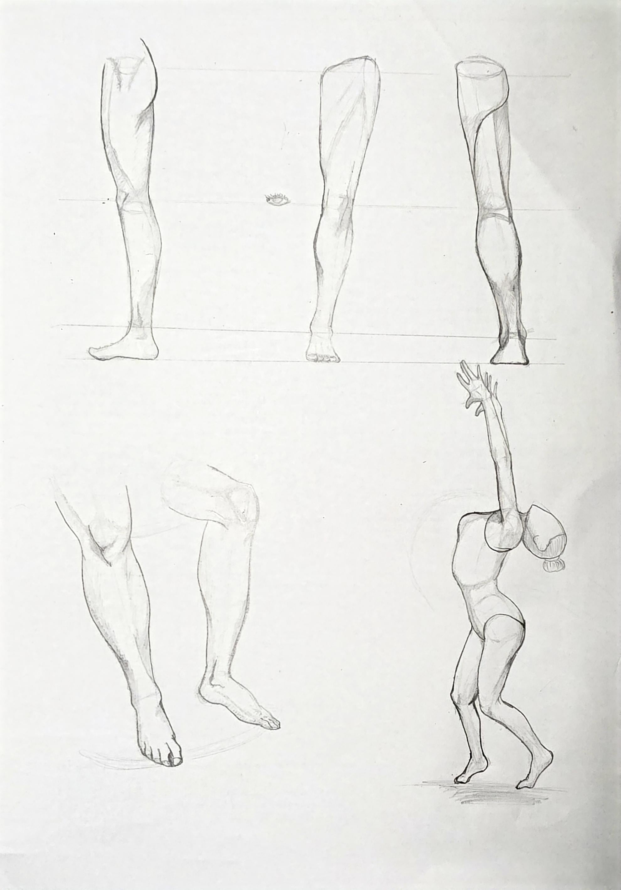 Leg drawing - student project