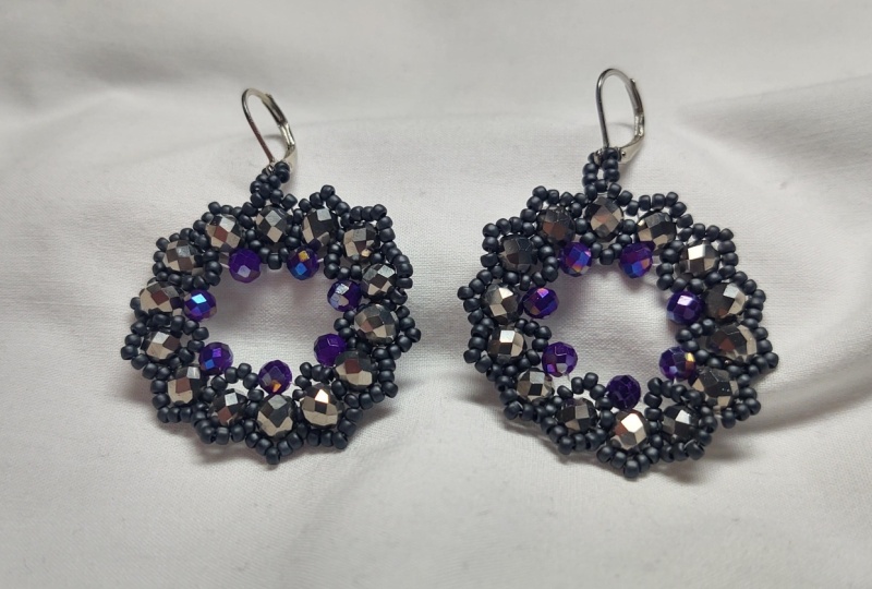 Beaded Hoop Earrings