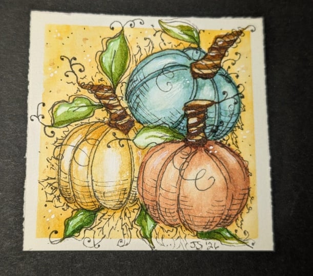 Give'm pumpkin to talk about. ..