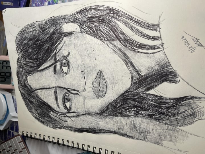 Ballpoint Pen Instead of Paint