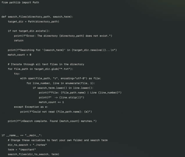 Multi-text file searcher