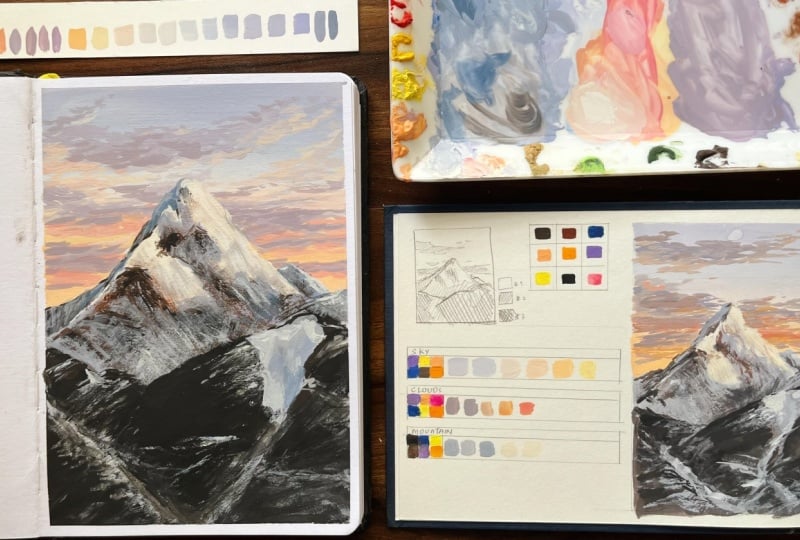 From the Gouache Sketchbook Series