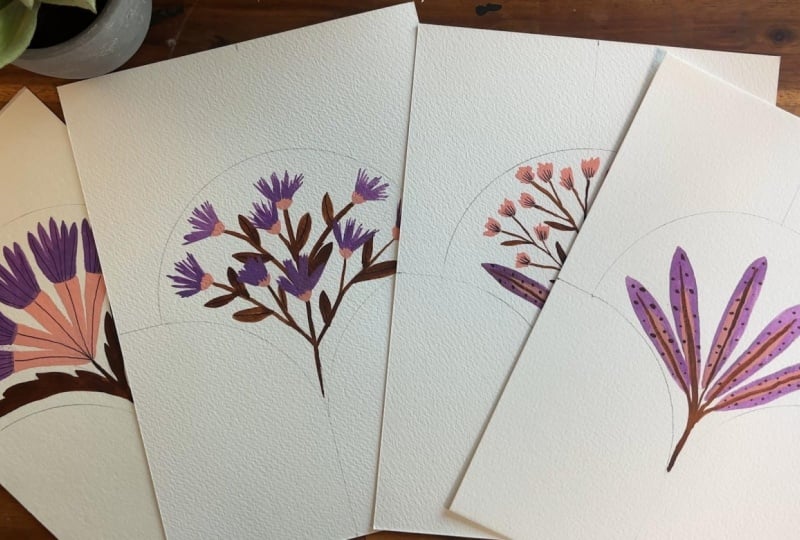 Gouache Florals