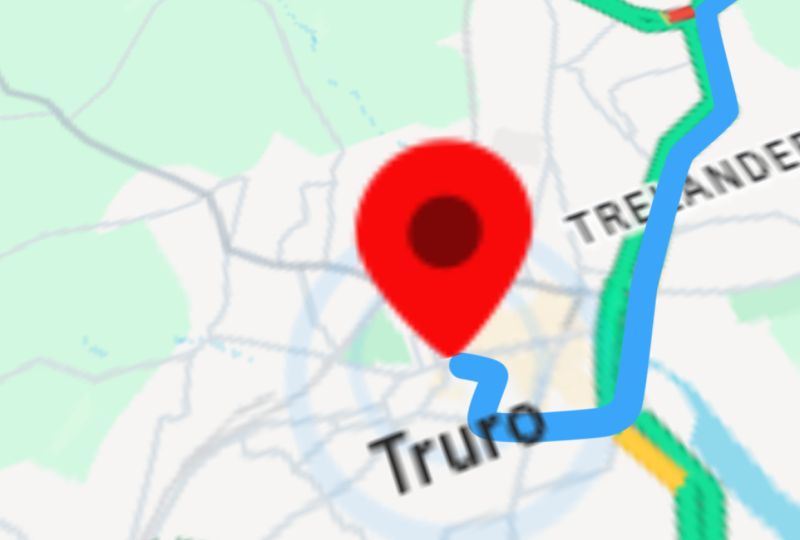 3D Map Cornwall UK