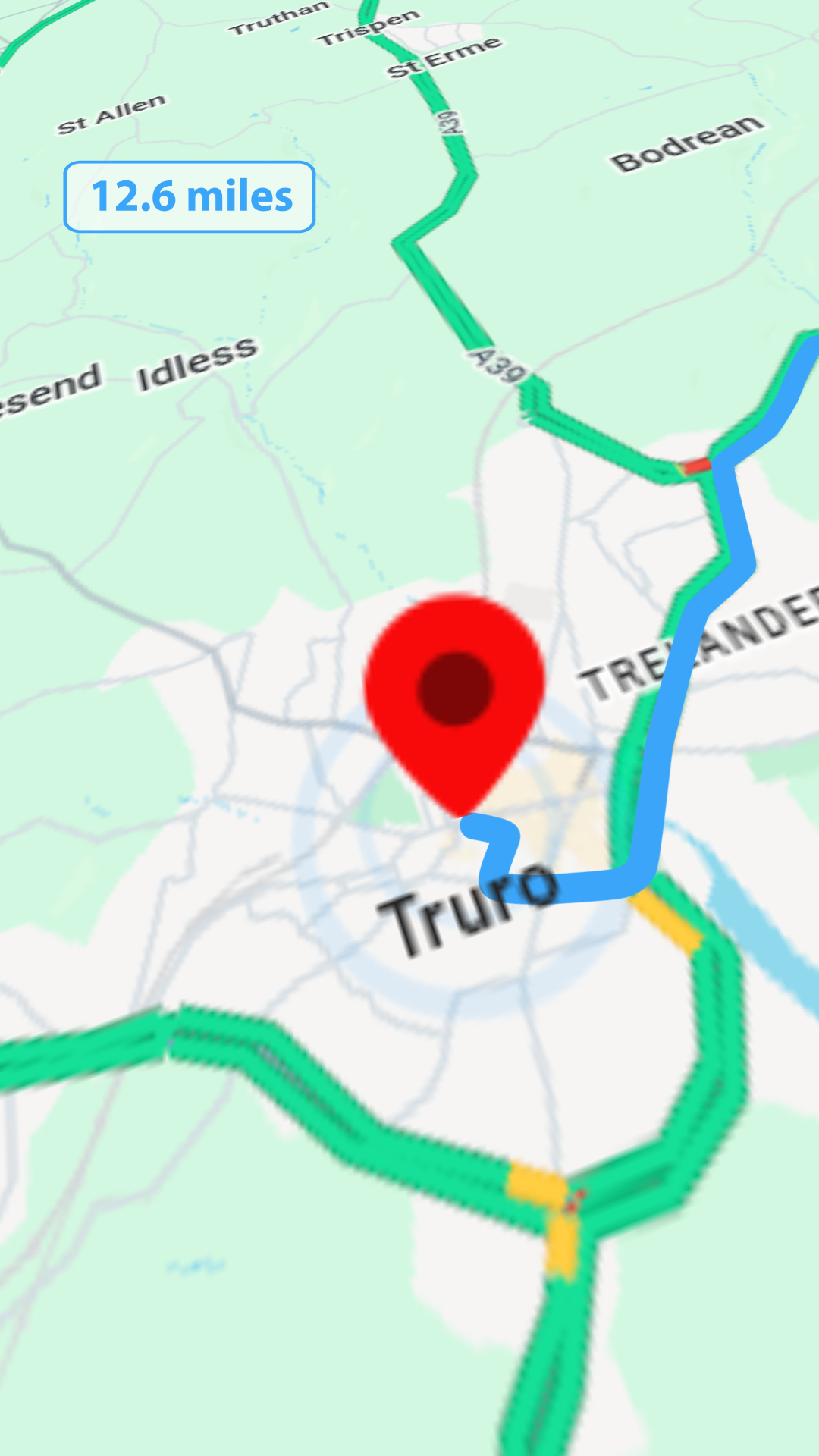 3D Map Cornwall UK - student project