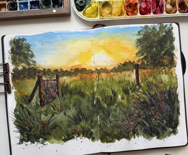 Sketchbook exploration with Bianca