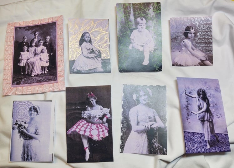 Zentangle on Vintage Photos