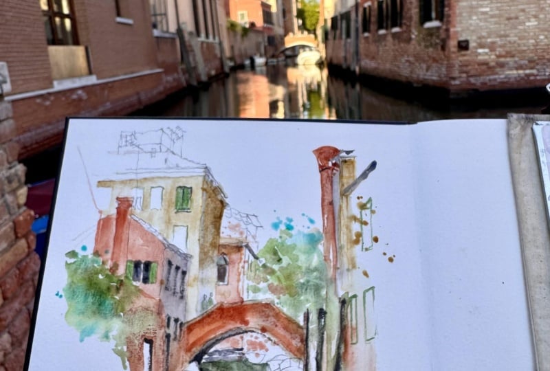 Urbansketching in Venice !