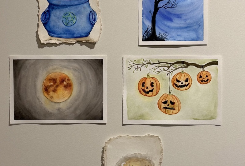 Halloweenie Postcards