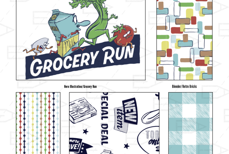 Grocery Run. I would pitch this sell sheet to grocery stores or race events that sell eco bags.