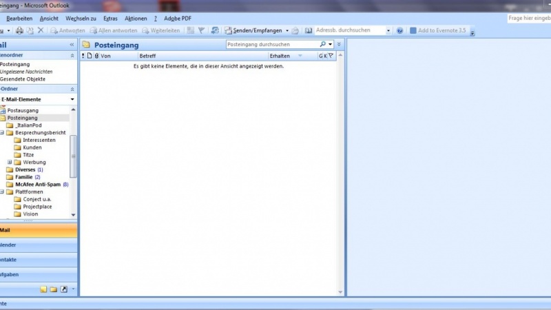My empty inbox