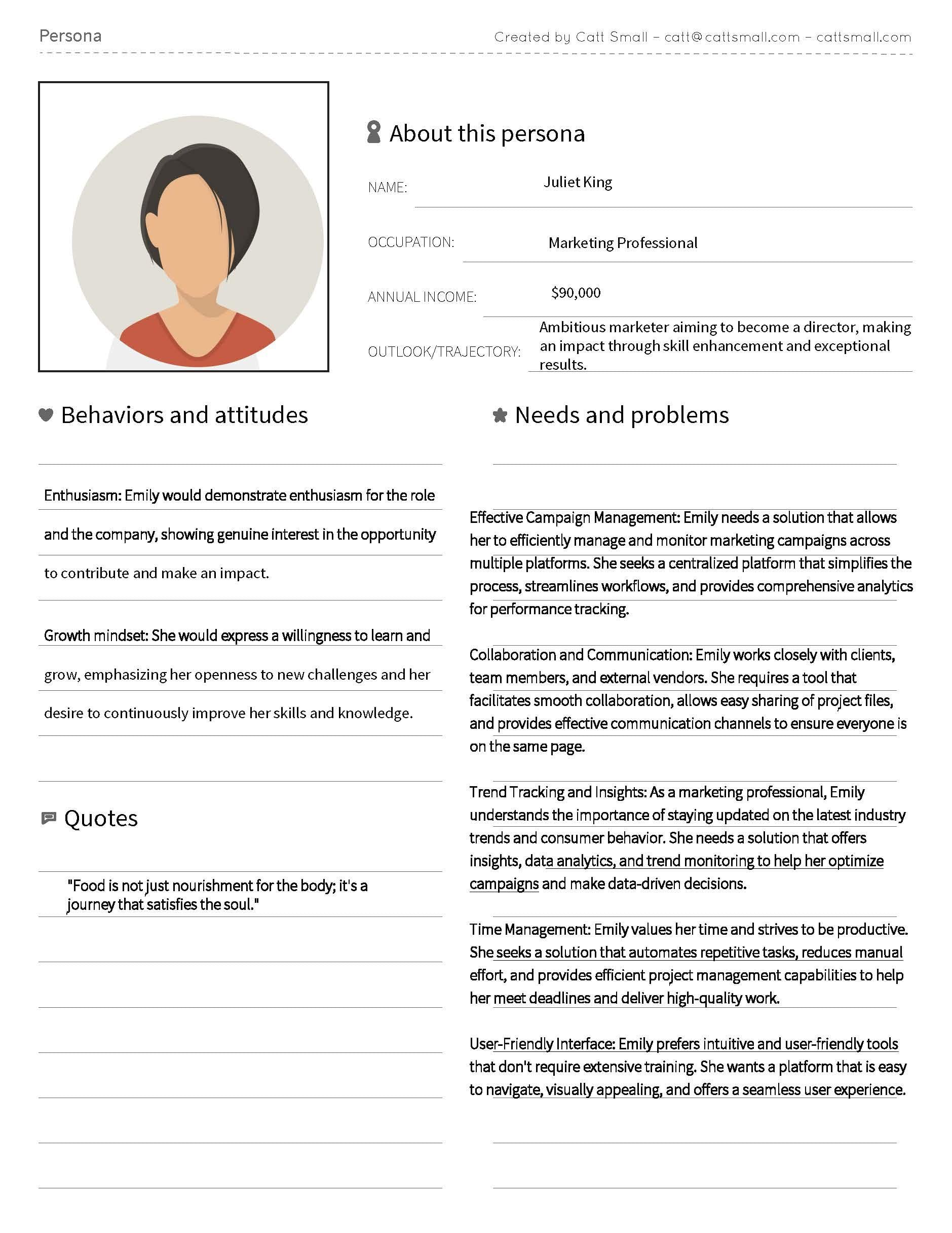Obed Persona - student project