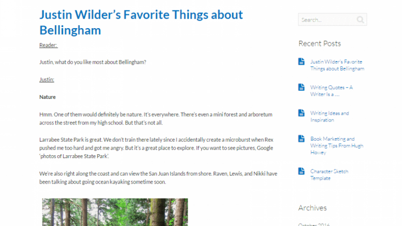 Story Marketing - What Justin Likes about Bellingham