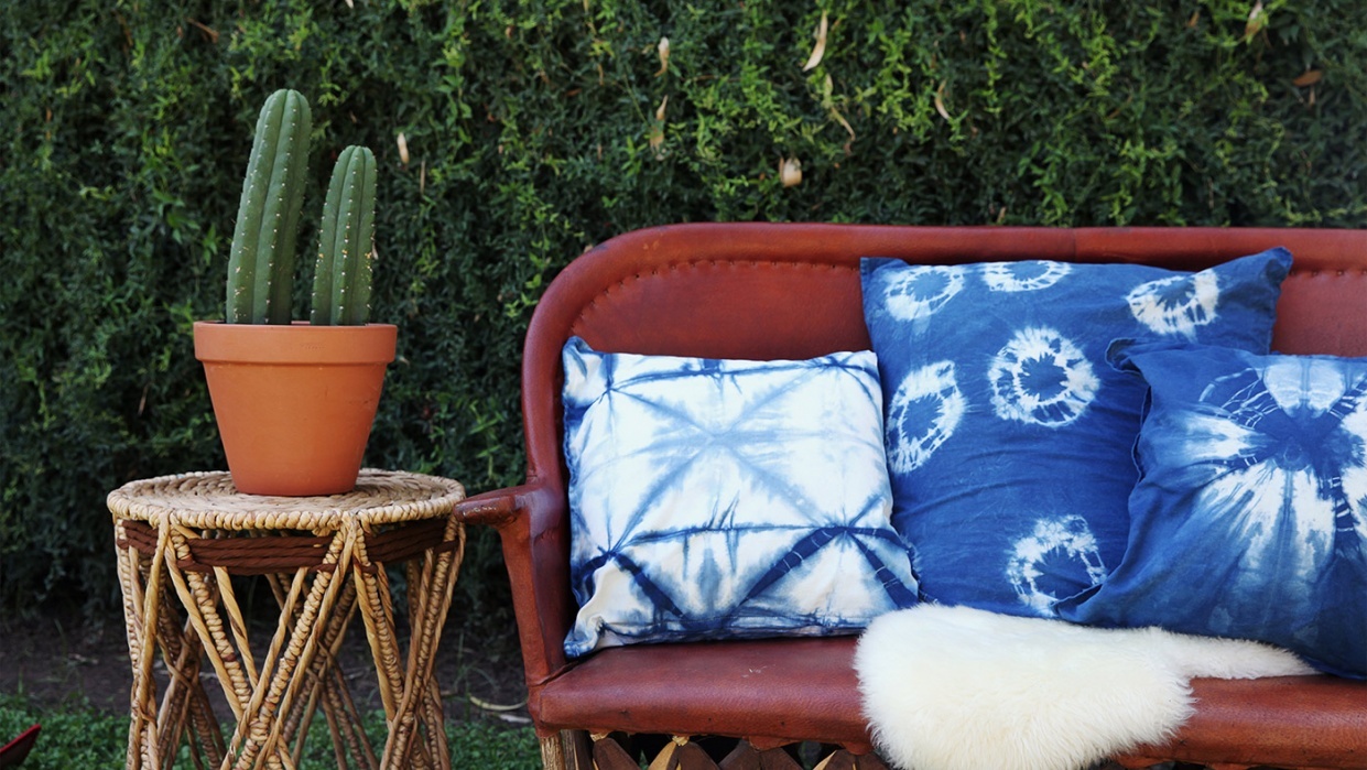 Before and Afters - Shibori 5 Ways - student project