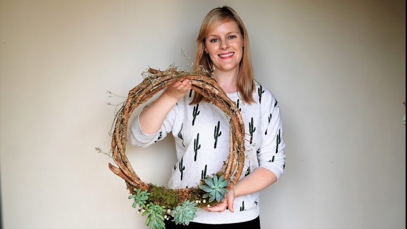 Living Succulent Wreath